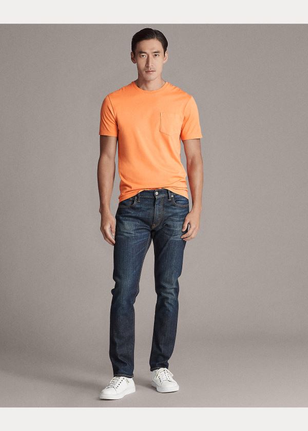 Ralph Lauren Relaxed Fit Pocket T-Shirt Oranžové | ko94jESi