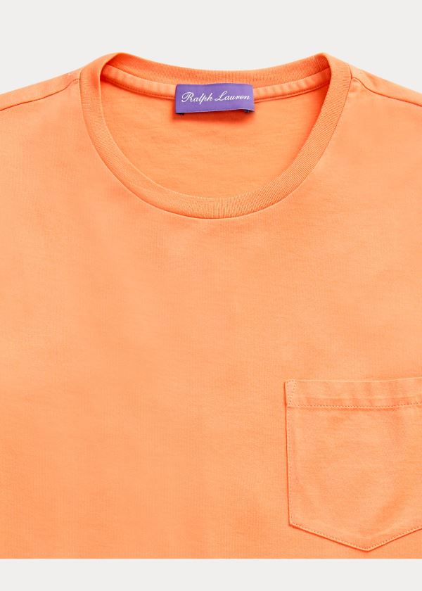 Ralph Lauren Relaxed Fit Pocket T-Shirt Oranžové | ko94jESi