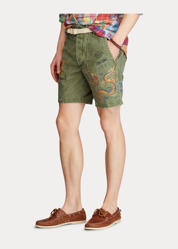 Ralph Lauren Relaxed Fit Souvenir Krátké Olivy Zelené | Dy6tm8TK