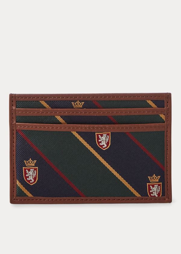 Ralph Lauren Repp Tie Card Case Hnědé | VV2JU29O
