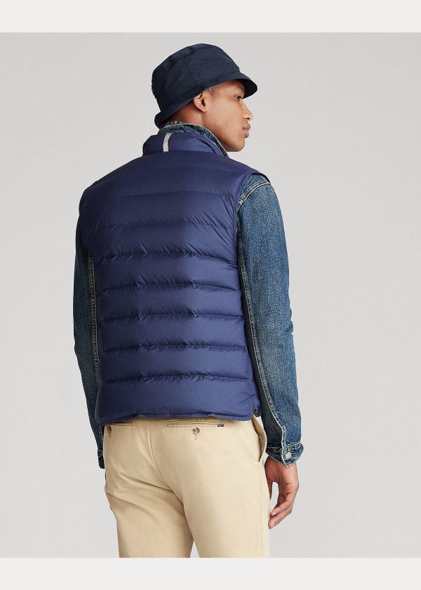 Ralph Lauren Reversible Down Vest Tmavě Blankyt Stříbrné | TLSazQyd