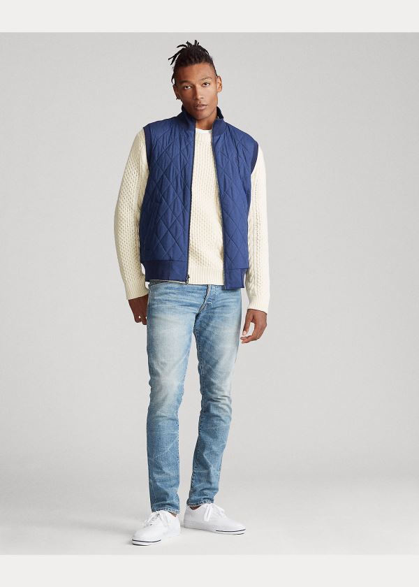 Ralph Lauren Reversible Hybridní Vest Tmavě Blankyt | OioxiVuQ