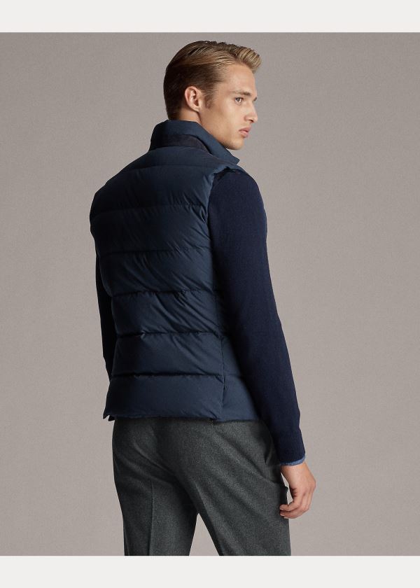 Ralph Lauren Reversible Hybridní Vest Tmavě Blankyt Blankyt | q9Z9VOe7