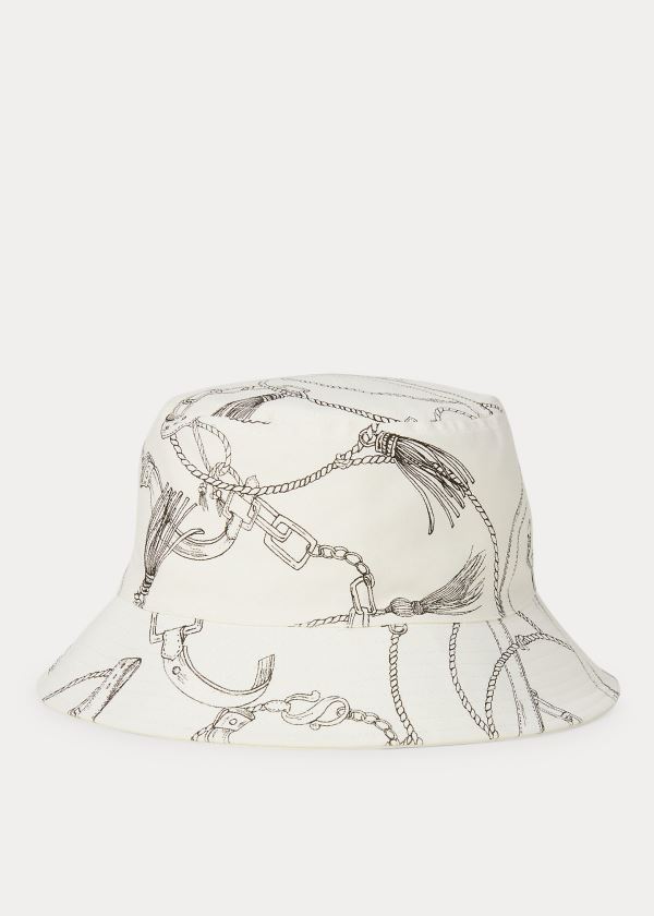 Ralph Lauren Reversible Rain Hat Bílé Krém | LcX5SSzf