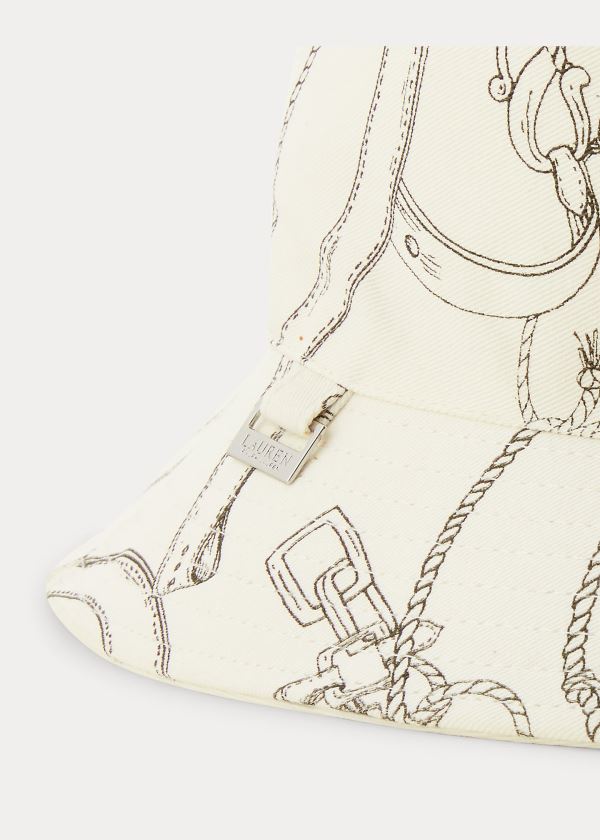 Ralph Lauren Reversible Rain Hat Bílé Krém | LcX5SSzf