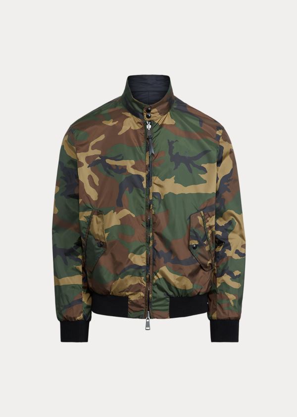 Ralph Lauren Reversible Windbreaker Maskáčové Černé | esALh6LK
