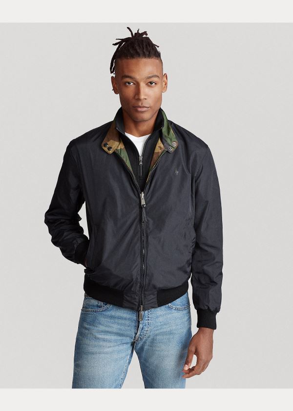 Ralph Lauren Reversible Windbreaker Maskáčové Černé | esALh6LK