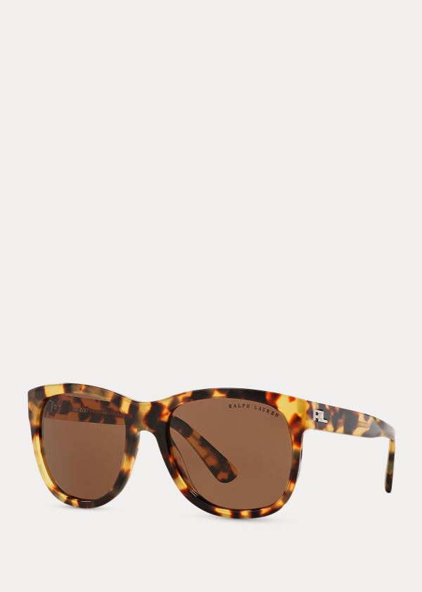 Ralph Lauren Ricky RL Sunglasses Hnědé Leopard | ruhsfzm8