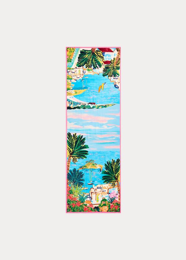 Ralph Lauren Riviera Cashmere-Silk Scarf Viacfarebný | jLtdR7xU