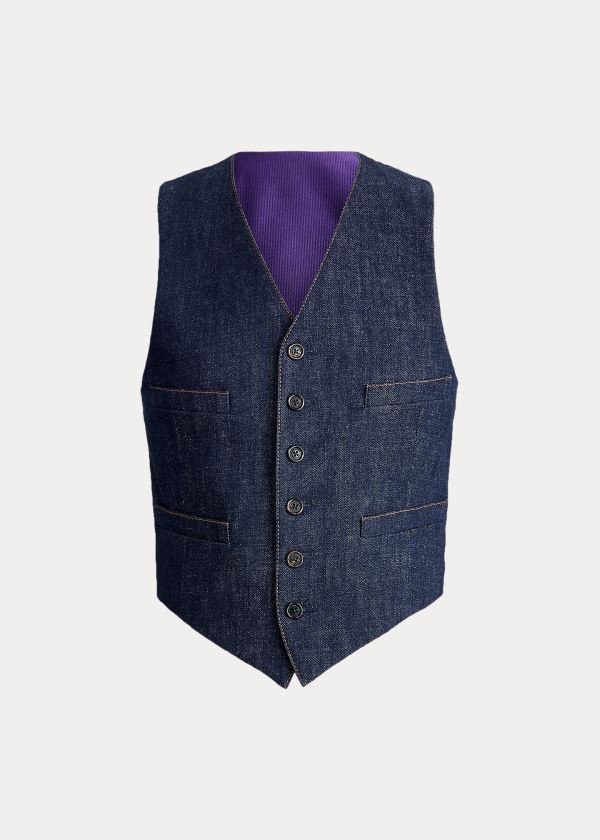 Ralph Lauren Roland Denim Vest Indigo | wehPJo0x