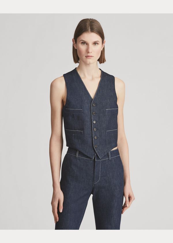 Ralph Lauren Roland Denim Vest Indigo | wehPJo0x