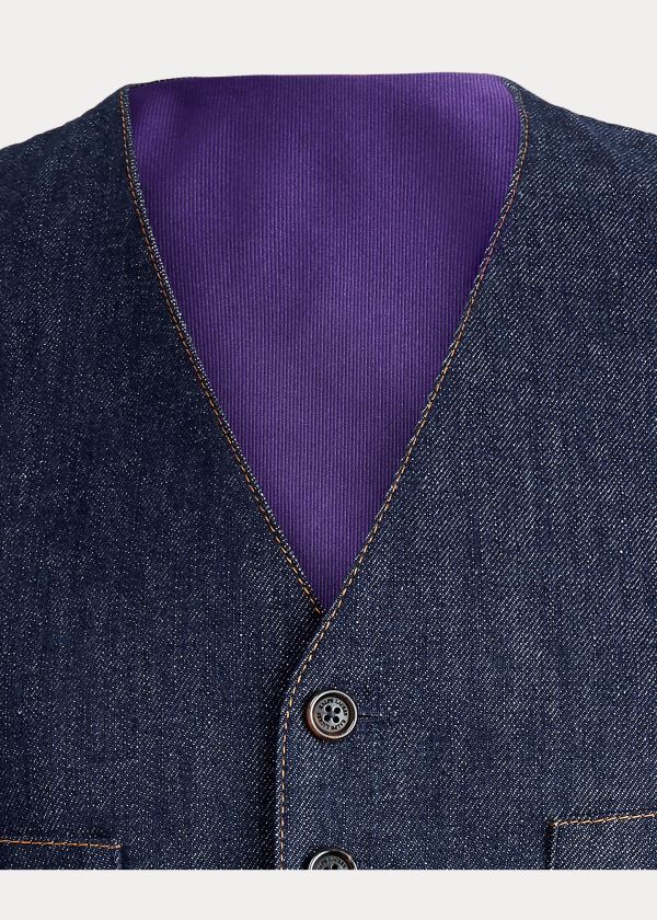 Ralph Lauren Roland Denim Vest Indigo | wehPJo0x