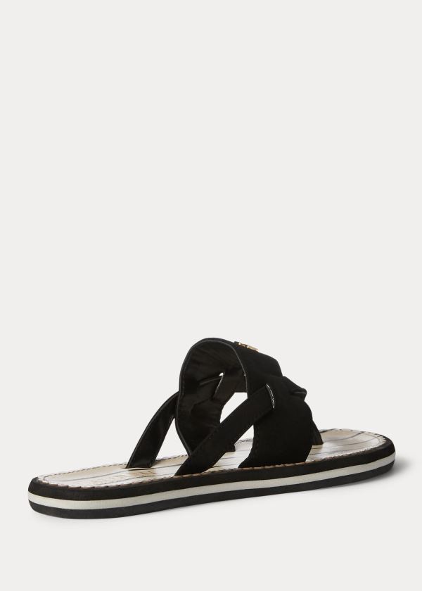 Ralph Lauren Rosalind Sandal Černé | 0ONvM77w