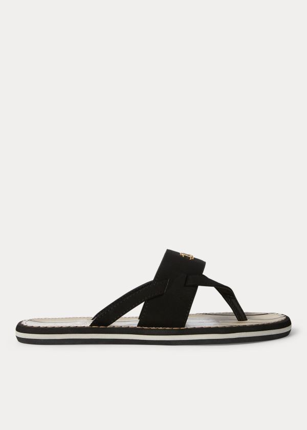 Ralph Lauren Rosalind Sandal Černé | 0ONvM77w
