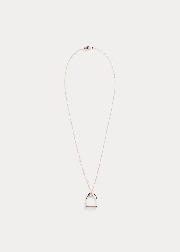 Ralph Lauren Rose Gold Necklace Růžové Zlaté | yrzLqvnZ