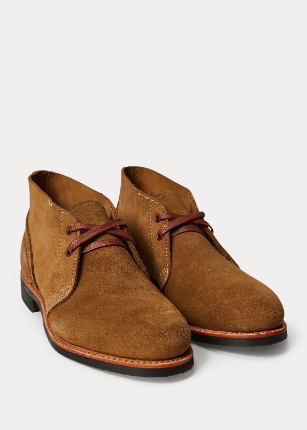 Ralph Lauren Roughout Semišové Boot Hnědé | LSosk0xq
