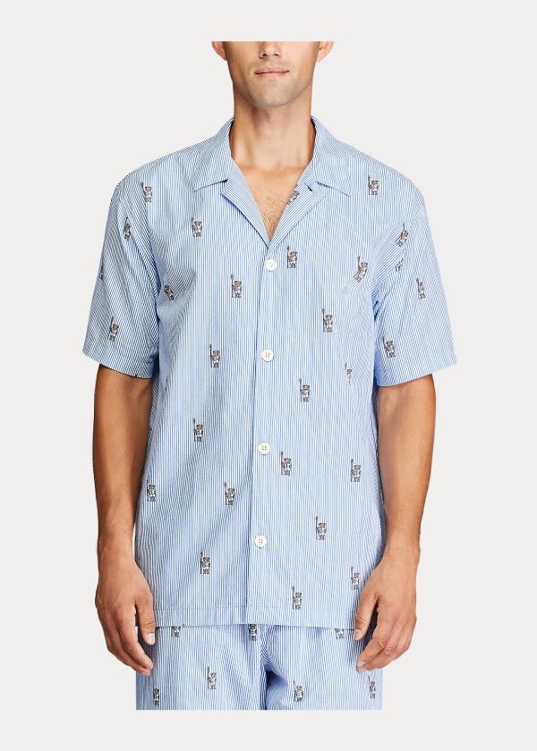 Ralph Lauren Rowing Bear Pajama Shirt Blankyt Viacfarebný | 4B4UIVCZ