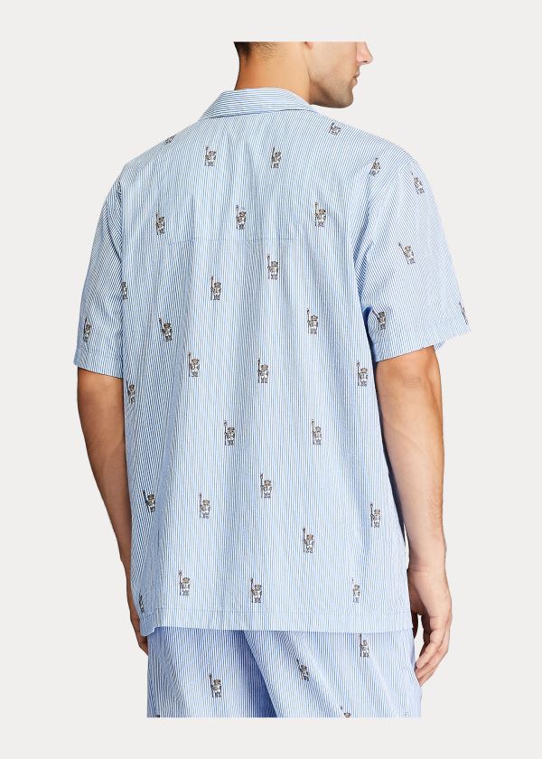 Ralph Lauren Rowing Bear Pajama Shirt Blankyt Viacfarebný | 4B4UIVCZ