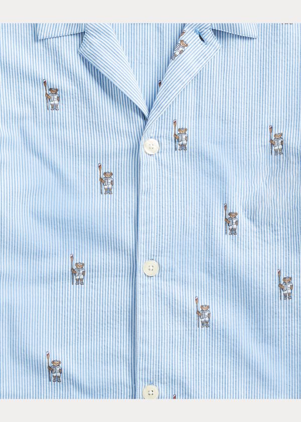Ralph Lauren Rowing Bear Pajama Shirt Blankyt Viacfarebný | 4B4UIVCZ
