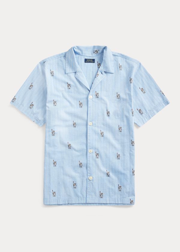 Ralph Lauren Rowing Bear Pajama Shirt Blankyt Viacfarebný | 4B4UIVCZ