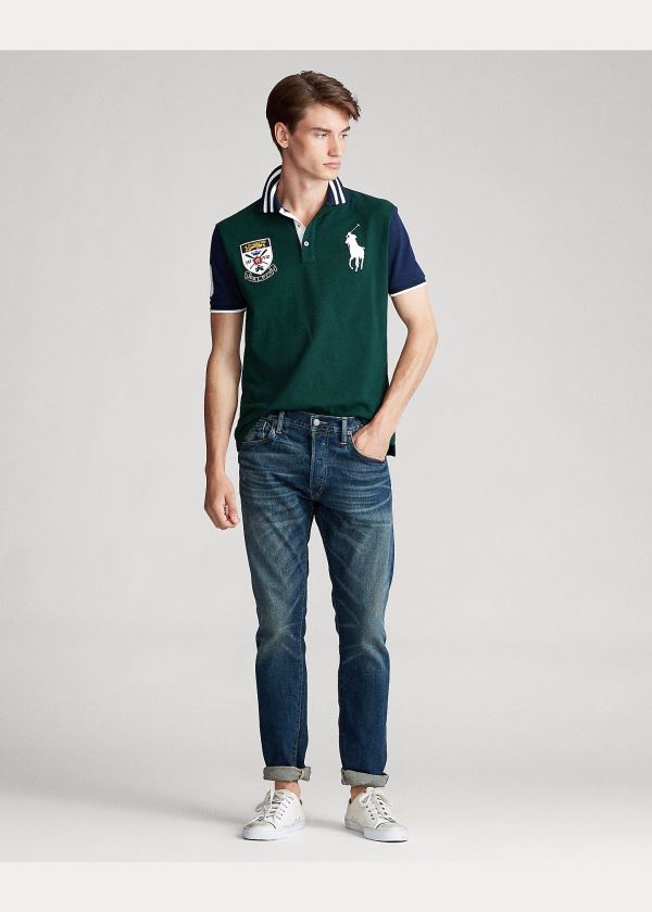 Ralph Lauren Rowing-Crest Big Pony Polo Shirt - All Fits Zelene Tmavě Blankyt | TnAfjhuC