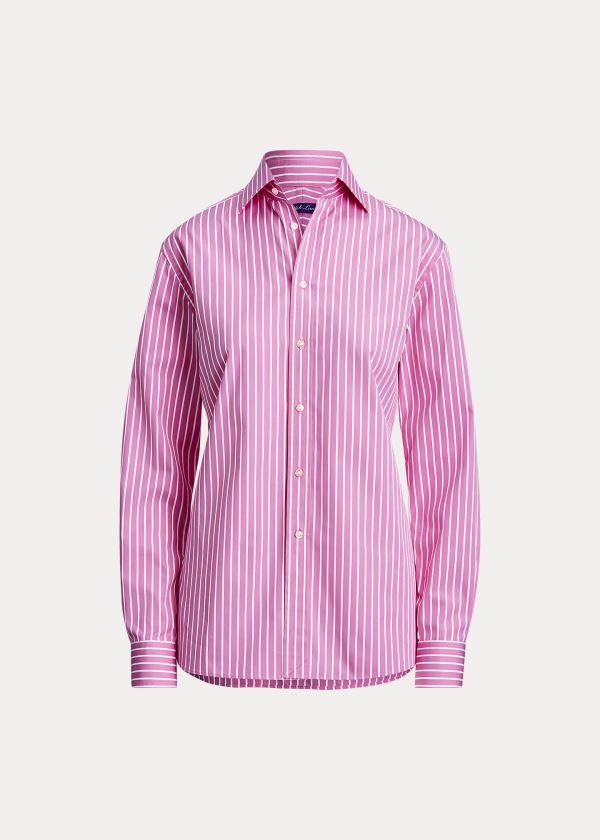 Ralph Lauren Rowland Boyfriend Shirt Růžové Bílé | OKkt65Hj