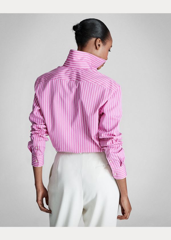 Ralph Lauren Rowland Boyfriend Shirt Růžové Bílé | OKkt65Hj
