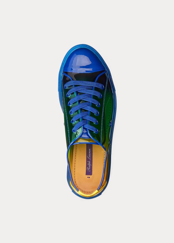 Ralph Lauren Rubie Dip-Dye Sneakers Královská Modrá Blankyt Žluté | 1g0qZpg6