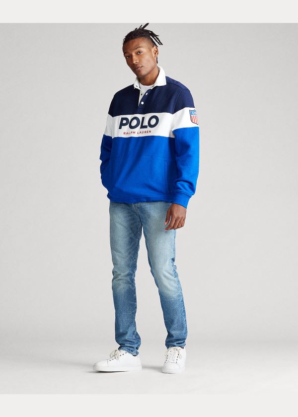 Ralph Lauren Rugby Sweatshirt Tmavě Blankyt Viacfarebný | SDjwWovs