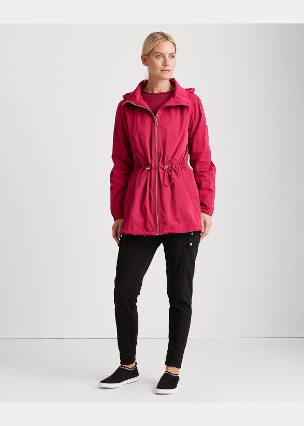 Ralph Lauren S Kapucí Anorak Jacket Světle Fuchsie | gDEl8stX