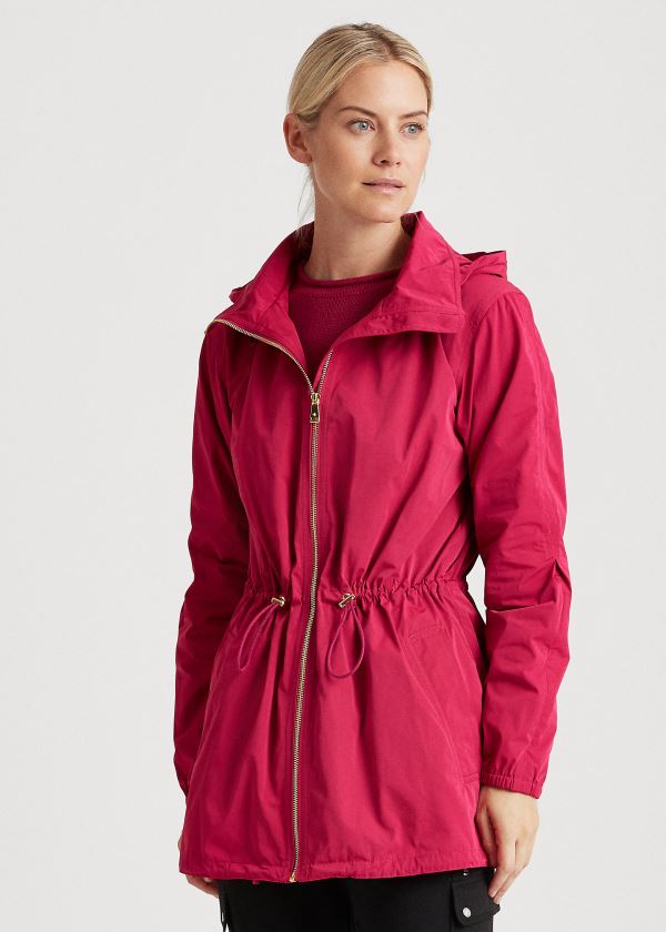 Ralph Lauren S Kapucí Anorak Jacket Světle Fuchsie | gDEl8stX