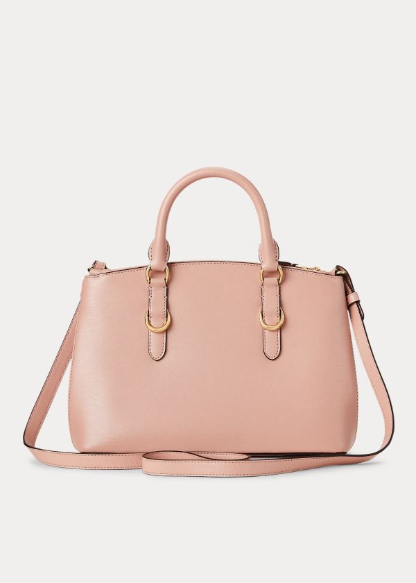 Ralph Lauren Saffiano Læder Mini Satchel Růžové | BEqmL2ur