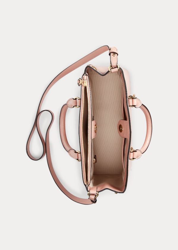 Ralph Lauren Saffiano Læder Mini Satchel Růžové | BEqmL2ur