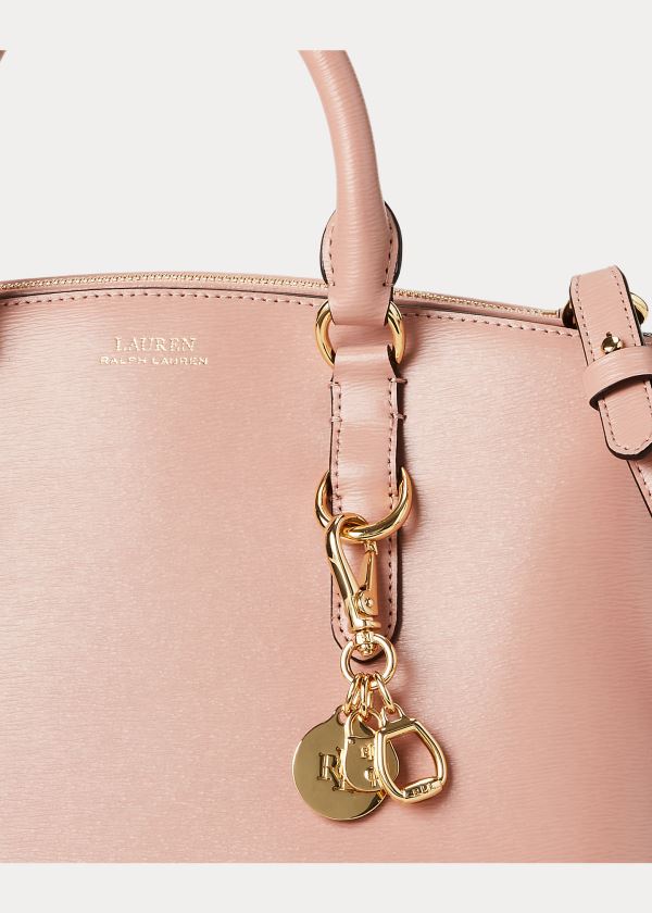 Ralph Lauren Saffiano Læder Mini Satchel Růžové | BEqmL2ur