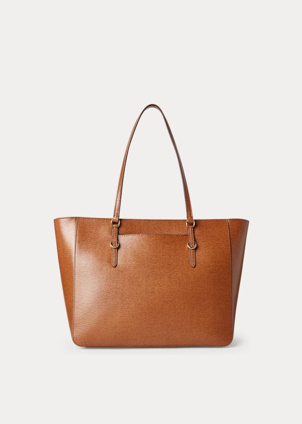 Ralph Lauren Saffiano Læder Shopper Hnědé | RPSMtlEu