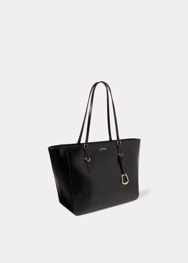 Ralph Lauren Saffiano Læder Shopper Černé | 3JSfltFE
