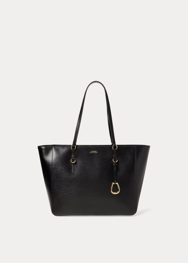Ralph Lauren Saffiano Læder Shopper Černé | 3JSfltFE