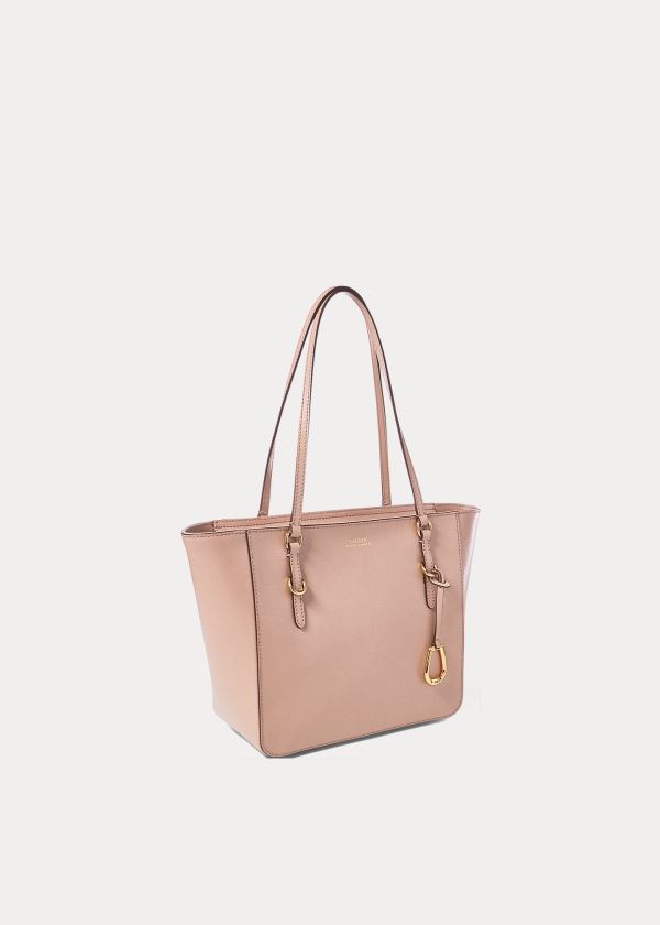 Ralph Lauren Saffiano Medium Shopper Růžové | beXyz7Kx