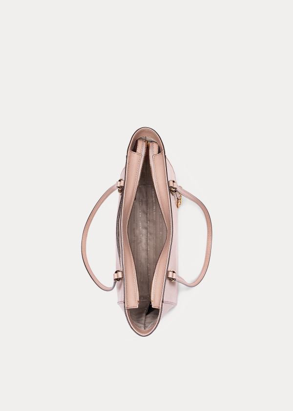Ralph Lauren Saffiano Medium Shopper Růžové | beXyz7Kx