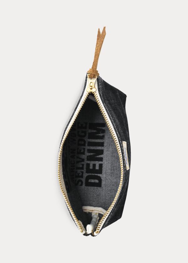 Ralph Lauren Selvedge Denim Pouch Indigo | JL6uRmrb