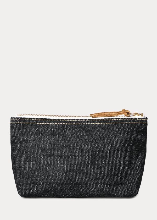 Ralph Lauren Selvedge Denim Pouch Indigo | JL6uRmrb