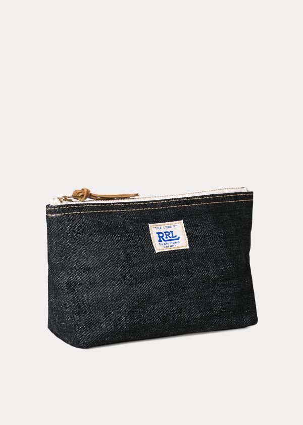 Ralph Lauren Selvedge Denim Pouch Indigo | JL6uRmrb