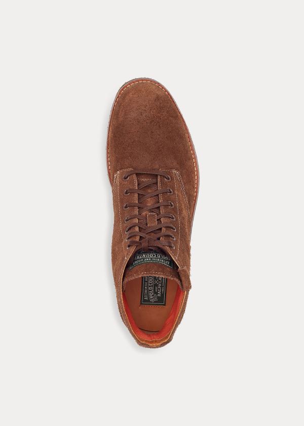 Ralph Lauren Semišové Army Boot Čokolády Hnědé | iBtD7Rm4
