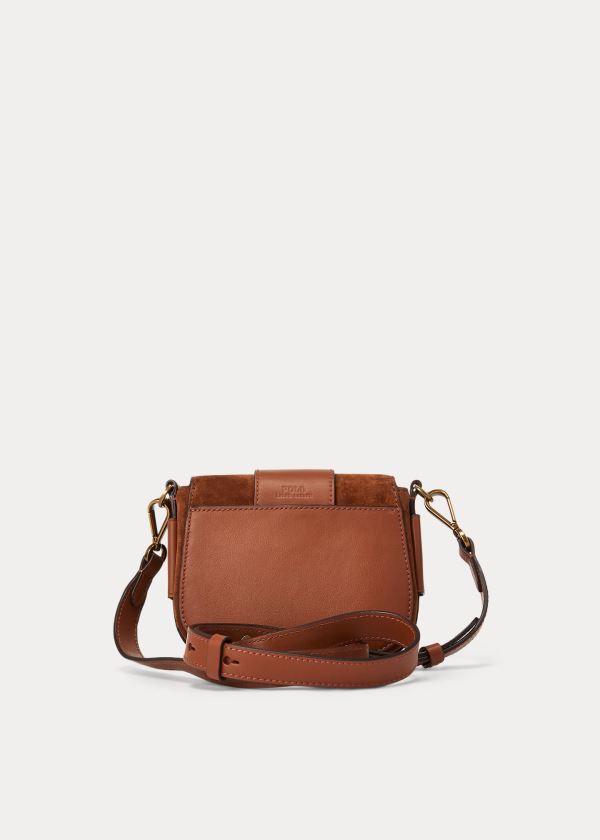 Ralph Lauren Semišové Mini Lennox Bag Hnědé Čokolády | wlfcv6CT