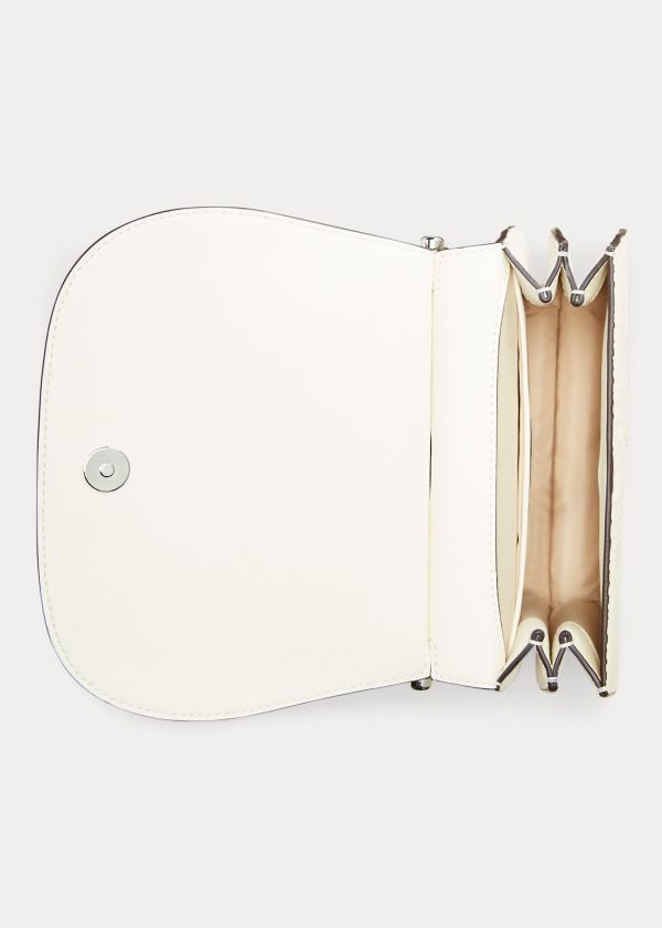 Ralph Lauren Semišové Mini Round Satchel Krém | Xt2yMmVW