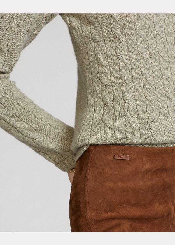 Ralph Lauren Semišové Skinny Pant Hnědé | LAexTM3m