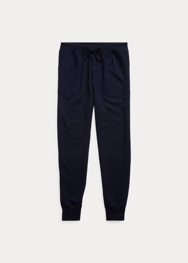 Ralph Lauren Semišové-Trim Wool-Blend Pant Tmavě Blankyt | esBkbZbp