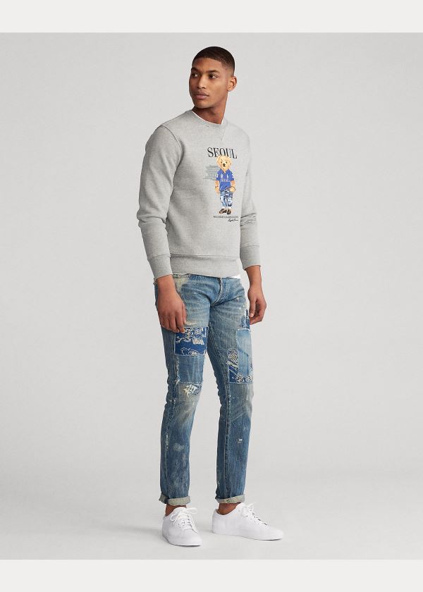 Ralph Lauren Seoul Bear Fleece Sweatshirt Šedé | UC8RzEEp