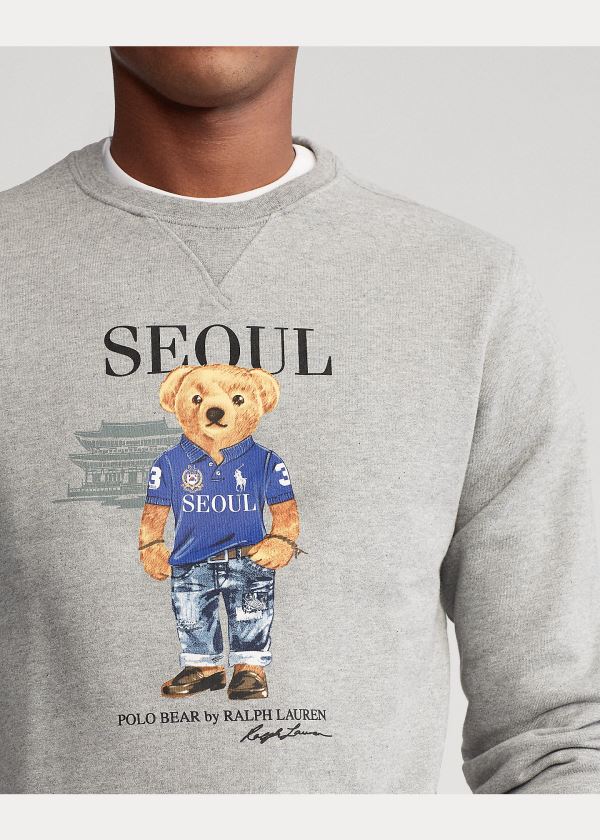 Ralph Lauren Seoul Bear Fleece Sweatshirt Šedé | UC8RzEEp