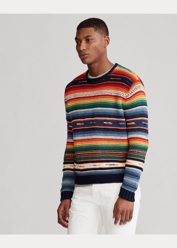 Ralph Lauren Serape Bavlněné-Blend Svetrové Viacfarebný | xQF7fzyS